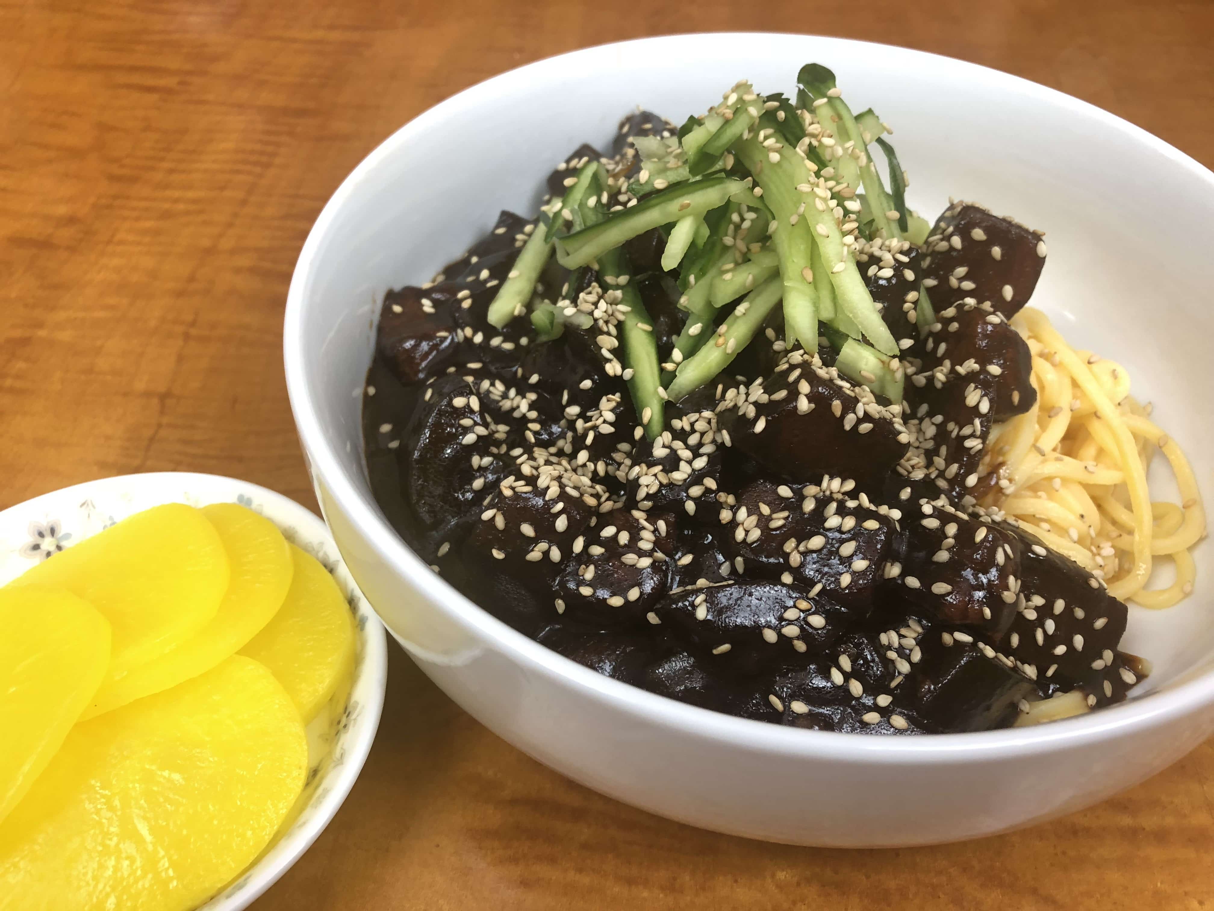 Jjajangmyeon – (Black Bean Noodles)